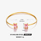 Brazalete con piedras ajustable elegante