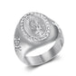 Anillo Guadalupe estilo chunky diario casual formal