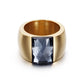 Anillo estilo chunky con zirconia casual formal