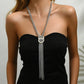 Collar corbatero casual en tendencia