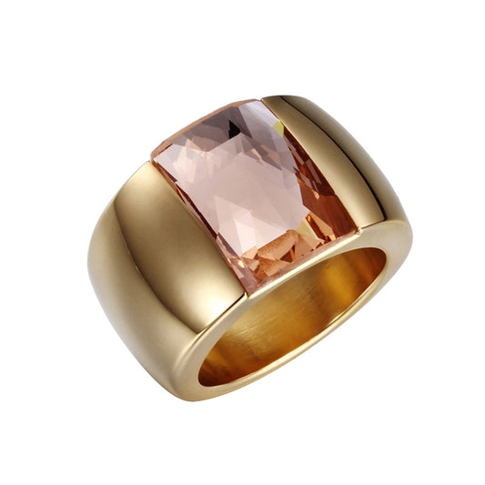 Anillo estilo chunky con zirconia casual formal