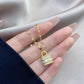Collar con dije romántico tendencia casual