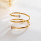 Anillo resorte simple elegante tendencia