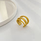 Anillos simples geométricos básico tendencia
