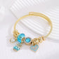 Pulsera charms diversos estilos colores tendencia
