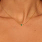 Collar con mini piedra circonia simple básico