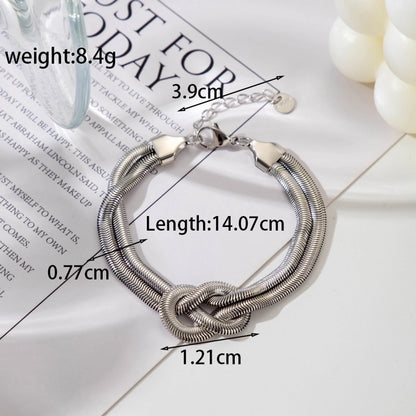 Pulsera elegante trenzada en tendencia panza de víbora