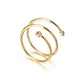 Anillo resorte simple elegante tendencia
