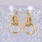 Aretes nudo casuales elegantes