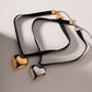 Collar chocker corazón lazo negro