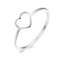 Anillo corazón simple tendencia básico