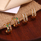 Arracadas circonias estilo vintage