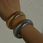 Pulsera estilo brazalete dorado chunky tendencia
