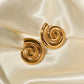 Aretes espirales casuales chunky