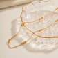 Collar con mini esferas dorado casual tendencia básico