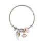 Pulseras charms plateada tendencia
