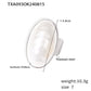 Juego collar anillo piedra blanca formal vintage dorado