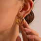 Aretes espirales casuales chunky