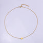 Collar mini corazón romántico básico tendencia