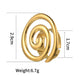 Anillo ajustable espiral grande estilo simple tendencia