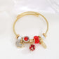 Pulsera charms diversos estilos colores tendencia