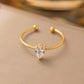 Anillos ajustables estilos variados casual formal