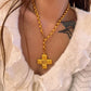 Collar de cruz estilo chunky casual tendencia