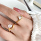 Anillo simple con circonias elegante casual
