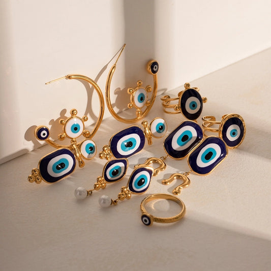 Aretes de ojos protectores diseños varios