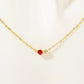 Collar con mini piedra circonia simple básico
