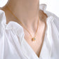 Collar de corazón con circonia romántico casual formal