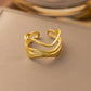 Anillos ajustables estilos variados casual formal