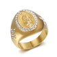 Anillo Guadalupe estilo chunky diario casual formal