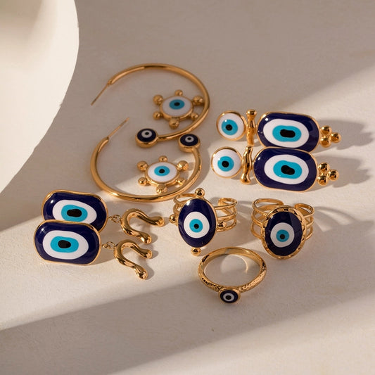 Aretes de ojos protectores diseños varios