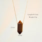 Juego de collares y anillo layering piedra natural estilo étnico