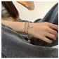 Pulsera estilo charms corazones tendencia básica doble