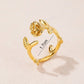 Anillo en forma de rosa casual elegante