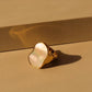 Anillo tendencia madre perla grande estilo chunky