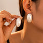 Juego collar anillo piedra blanca formal vintage dorado