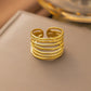 Anillos ajustables estilos variados casual formal