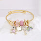 Pulsera charms diversos estilos colores tendencia