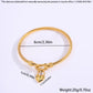 Pulsera con candado de corazón básica
