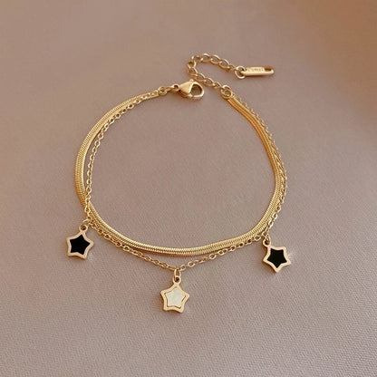 Pulsera y collar de estrellas casual