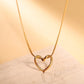 Collar dije elegante corazón casual tendencia