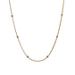 Collares básicos cadenas dorado casual formal