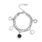 Pulsera doble en tendencia cadena charms