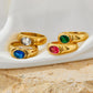 Anillos estilo vintage con circonia diseños varios
