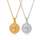 Collar dije moneda vintage moneda casual