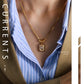 Collar vintage corazón circonia dije básico casual