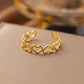 Anillos ajustables estilos variados casual formal